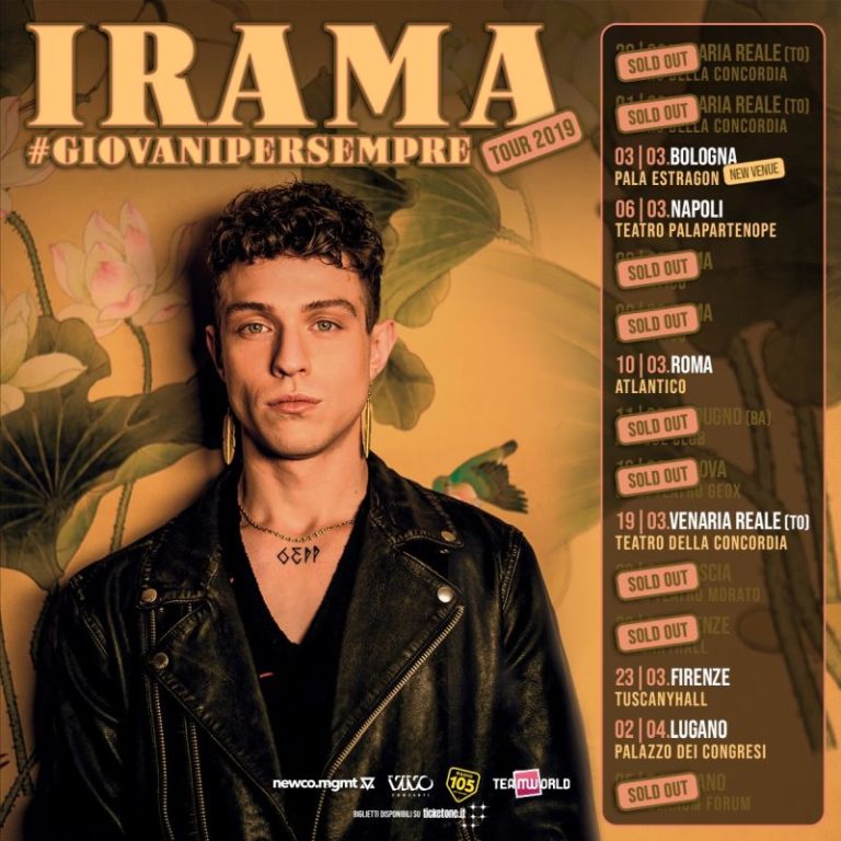 IRAMA GIOVANIPERSEMPRE TOUR nuova venue per Bologna Newsic.it