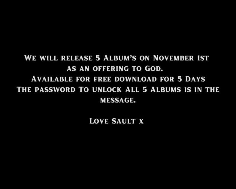 SAULT: 5 nuovi album in free download per 5 giorni