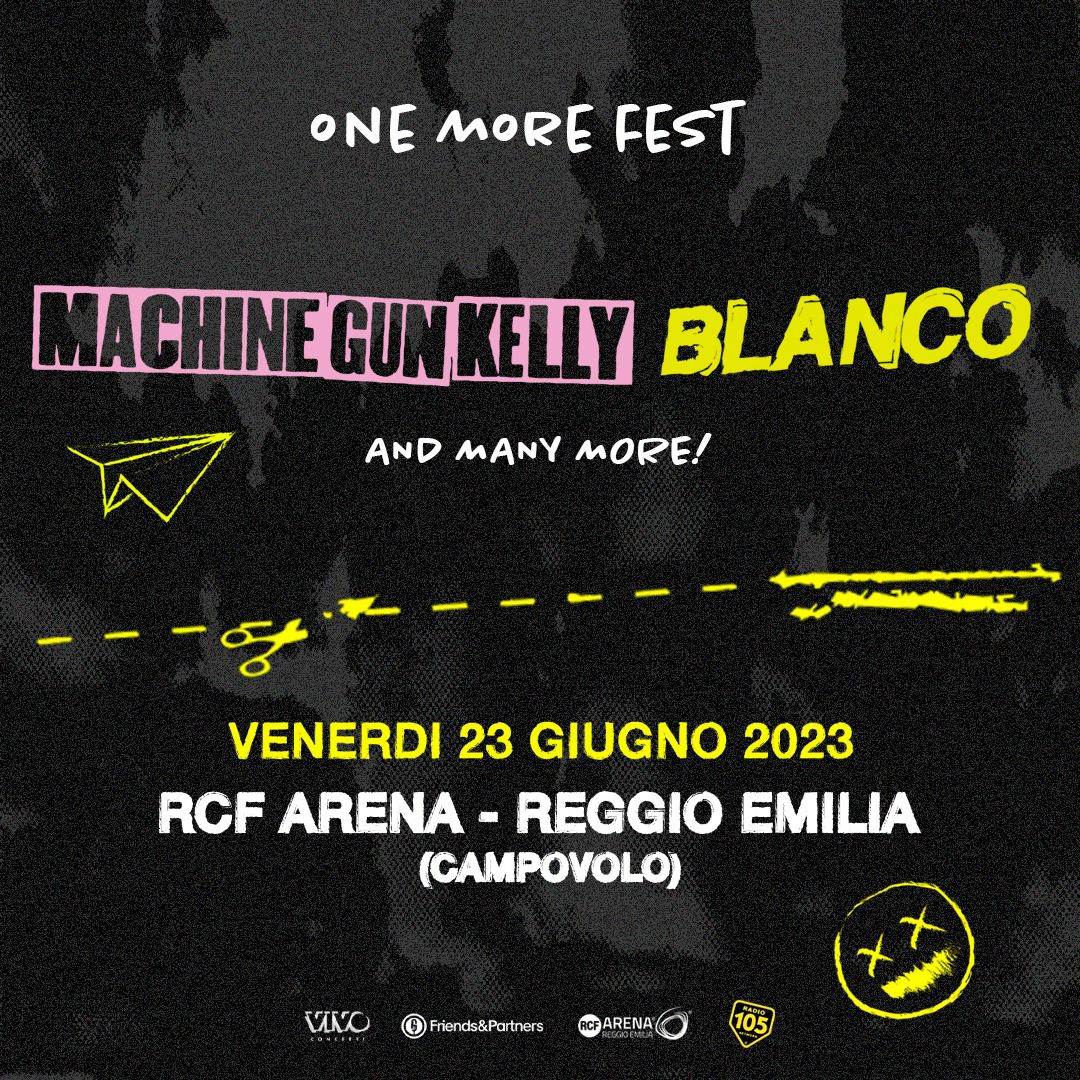 MACHINE GUN KELLY e BLANCO in concerto all'ONE MORE FEST a Campo Volo