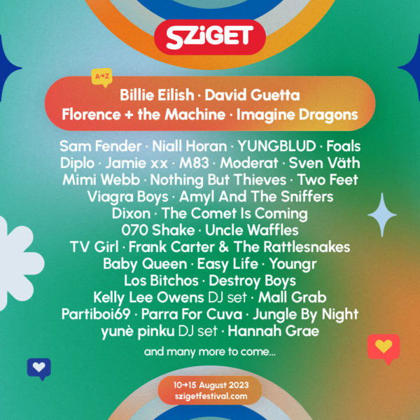 SZIGET FESTIVAL 2023: Billie Eilish, David Guetta, Florence + The Machine e  Imagine Dragons i primi headliners [Info e biglietti] 