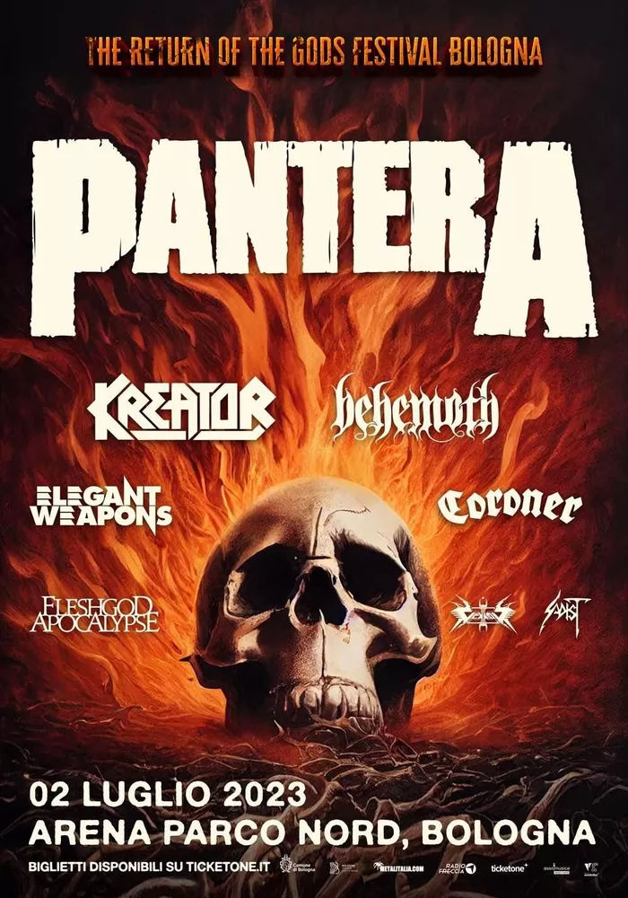 The Return Of The Gods a Bologna. I PANTERA come headliner [Info e biglietti]