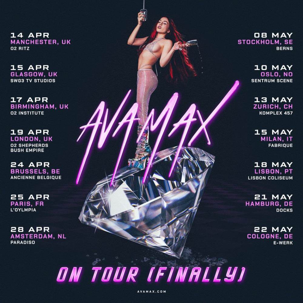 AVA MAX arriva a maggio in concerto per un'unica data a Milano [Info e