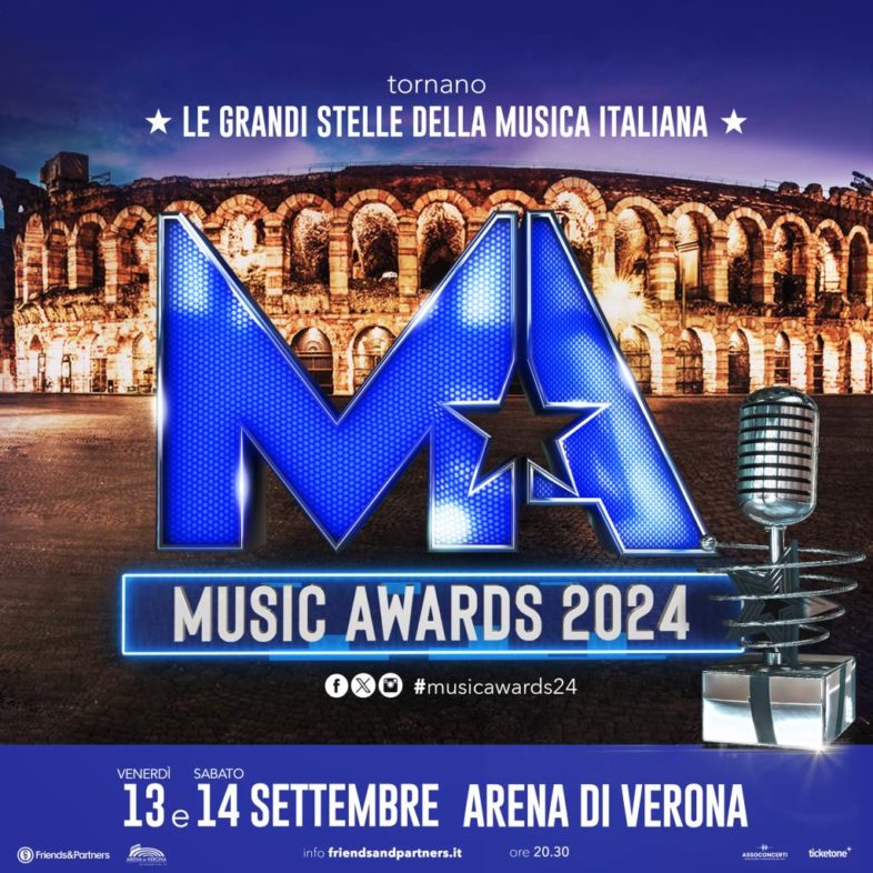 MUSIC AWARDS 2024 il 13 e 14 settembre tornano all'Arena di Verona