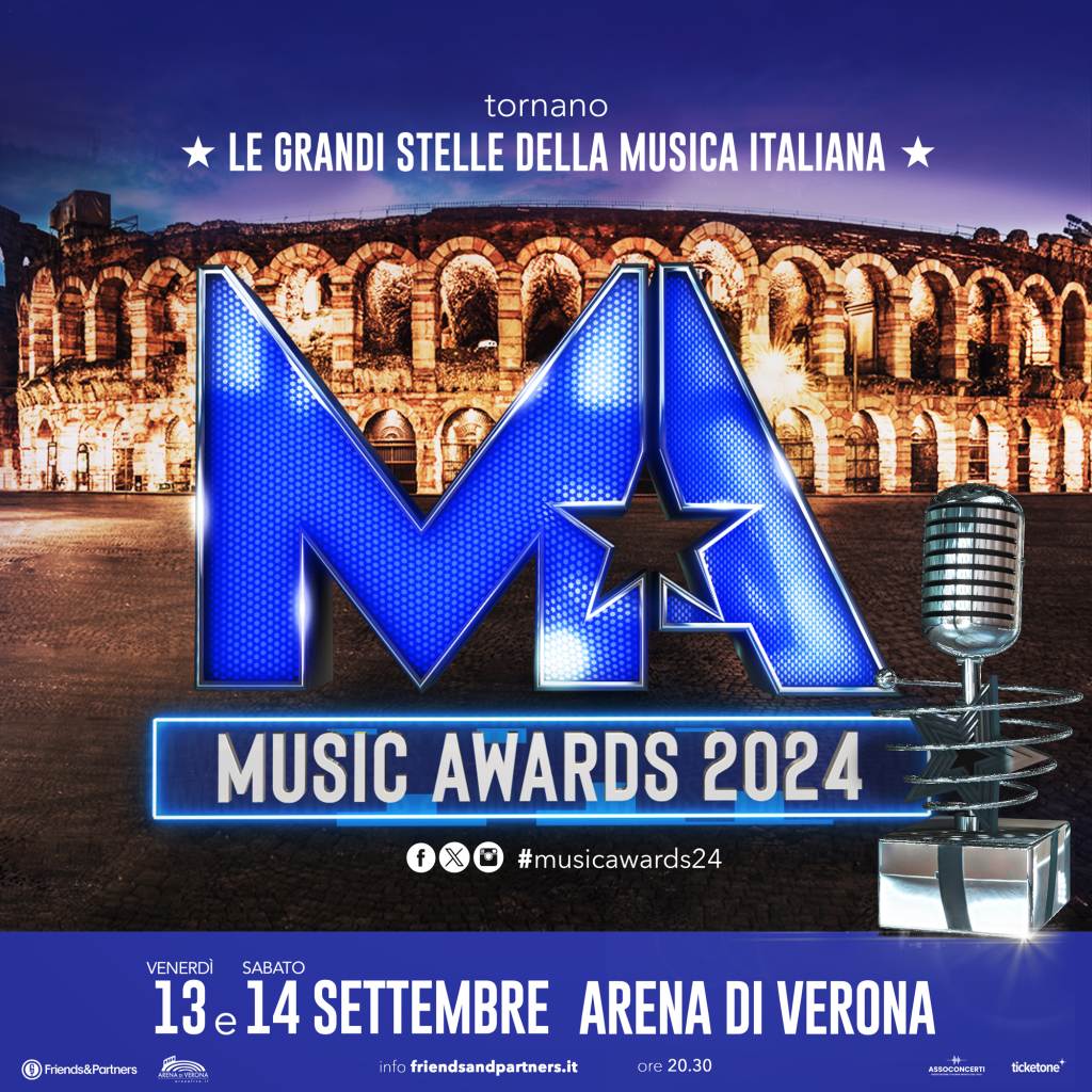 MUSIC AWARDS 2024 il 13 e 14 settembre tornano all'Arena di Verona