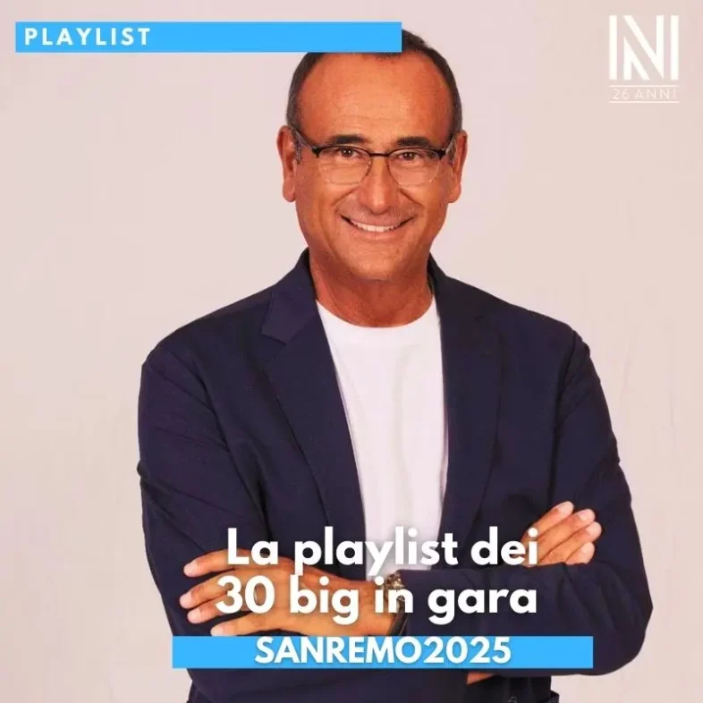 SANREMO 2025: La playlist dei 30 big in gara