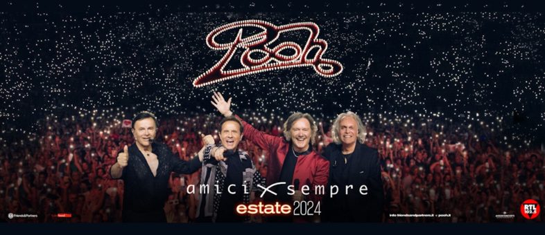 I POOH tornano in concerto con “AmicixSempre – Estate 2024”. Oltre 20 date nelle location più belle d’Italia [Info e Biglietti]