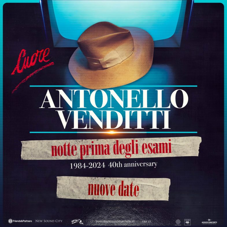 ANTONELLO VENDITTI nuove date per i concerti del quarantennale di “Notte Prima degli Esami” [Info e biglietti]