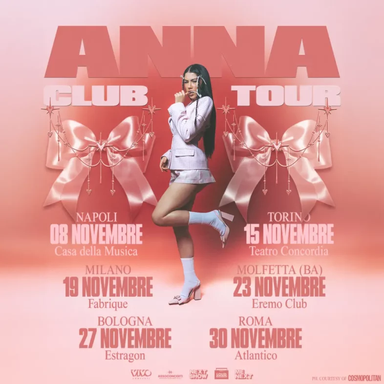 ANNA il suo primo tour nei club a novembre 2024 [Info e biglietti]