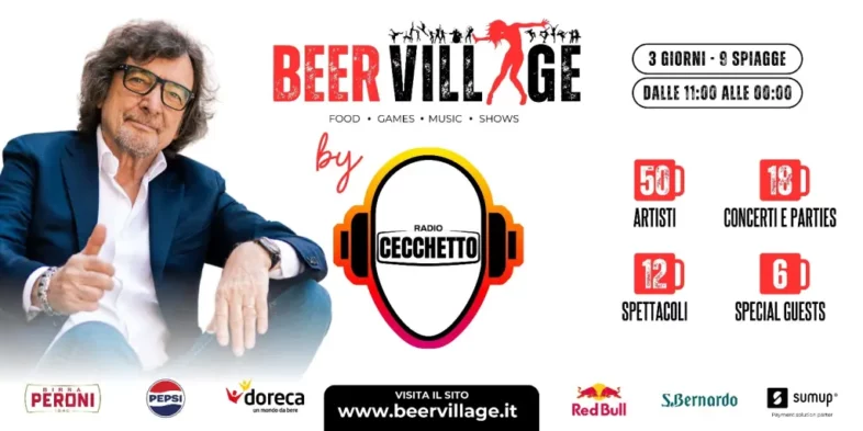 BEER VILLAGE sulle spiagge italiane by Radio Cecchetto [Info e Biglietti]