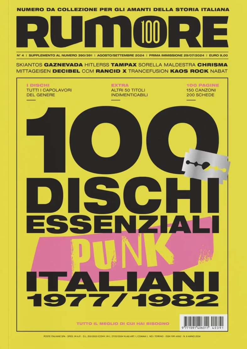 RUMORE 100 con i 100 dischi essenziali del punk italiani 1977/1982