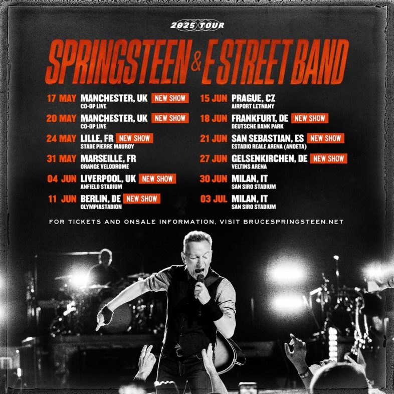 BRUCE SPRINGSTEEN: nuove date al tour europeo [Info & Biglietti]