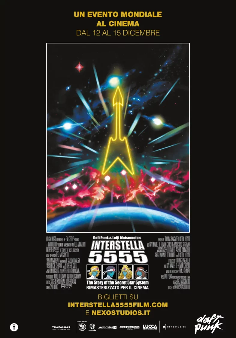 DAFT PUNK e LEIJI MATSUMOTO: al cinema “Interstella 5555: The 5tory of the 5ecret 5tar 5ystem”