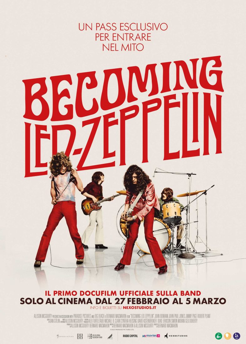 “Becoming LED ZEPPELIN” il primo film ufficiale sulla band nelle sale italiane dal 27 febbraio